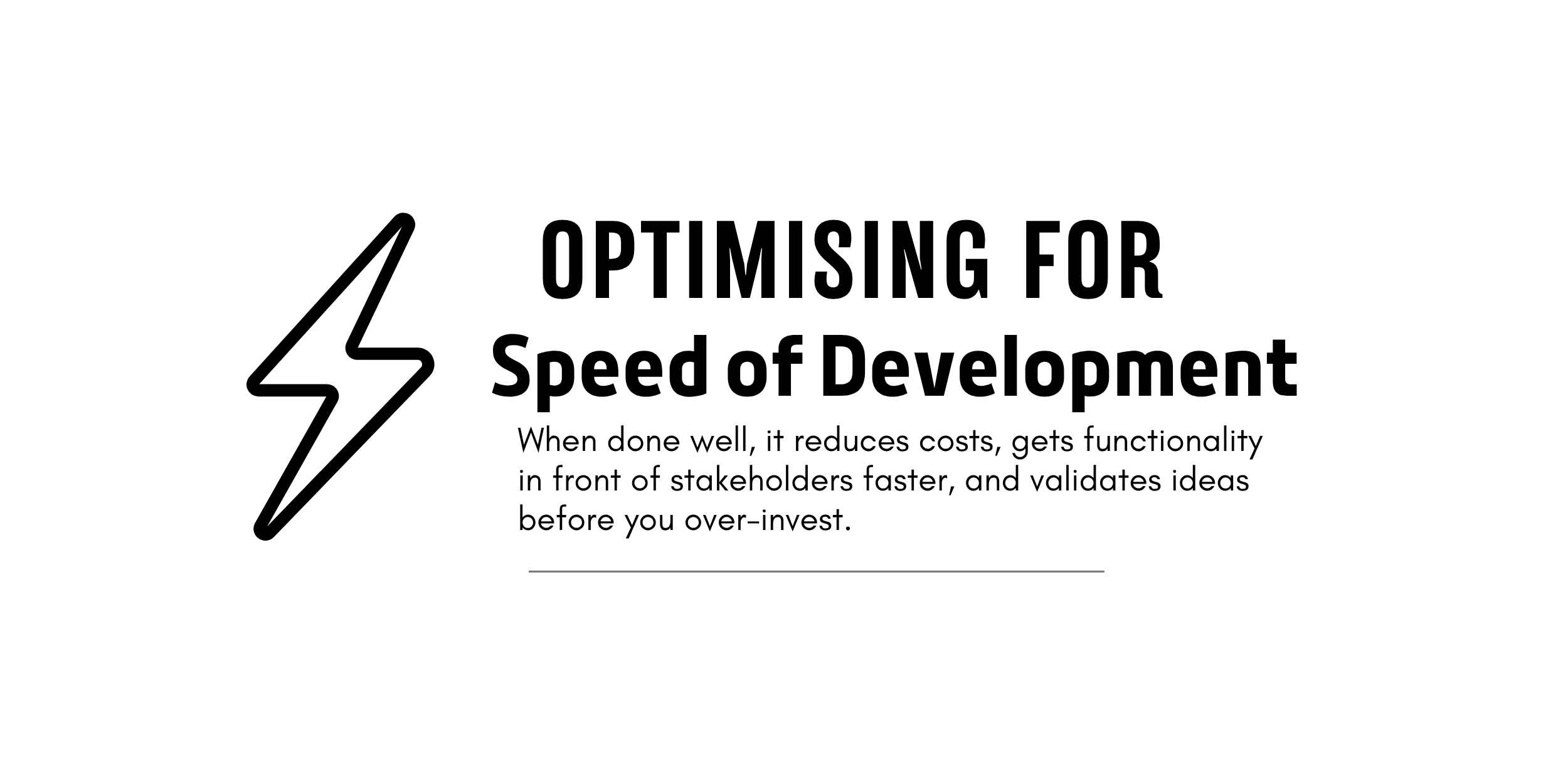speed of development infographic